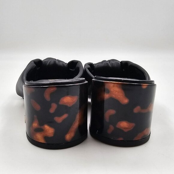 MICHAEL Michael Kors Josie Slip-On Knotted Sandals Block Heel Black Women's 6M - Picture 7 of 13